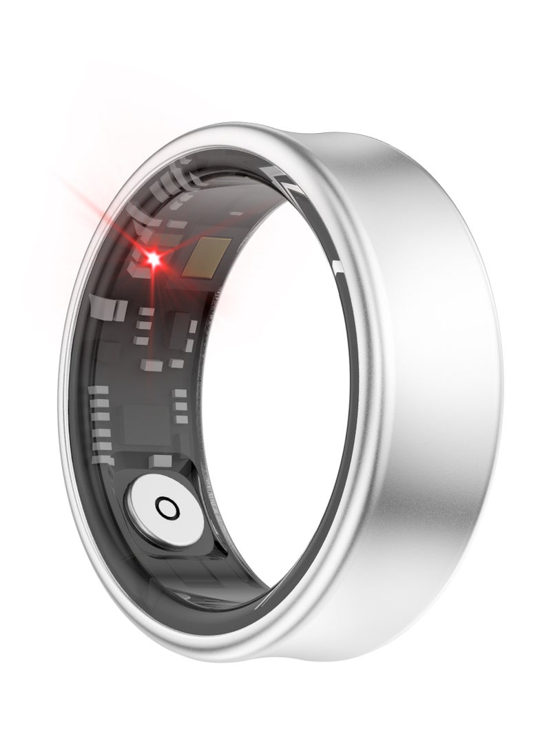 general Smart Ring for Heart Rate, Blood Oxygen, Sleep Monitoring, all Weather Motion Calculation, 24-hour Health Monitoring, Protect Your Health, Lightweight and Comfortable, 5ATM Waterproof, Photo Control, Hand Gestures Browse Tiktok, Sub-Silver No.0 - Image 4